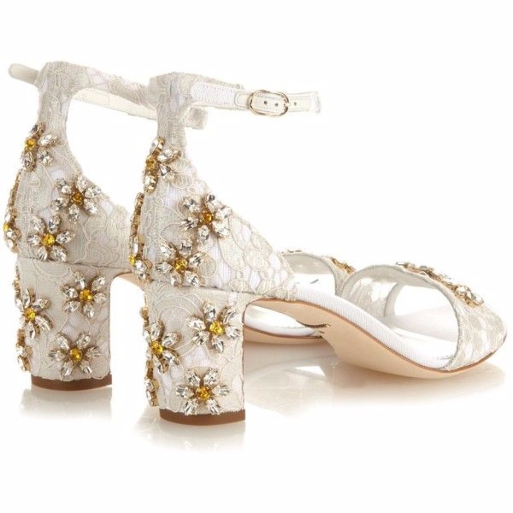 Dolce & Gabbana Daisy Crystal Embellished Sandals